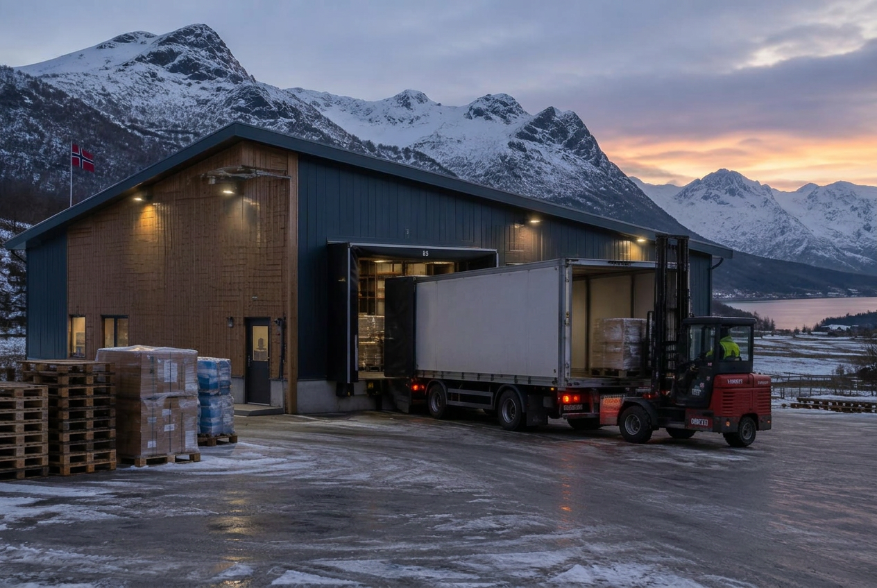 Terminal og godslager i Nordli